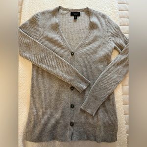 Ribbed Cashmere Cardigan
